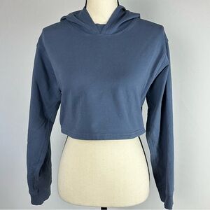LULULEMON All Yours Cropped Hoodie in Ink Blue - Size 4